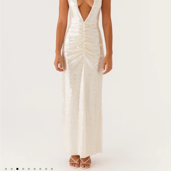 White Sequin Dress Peppermayo Dress - Picture 3 of 4